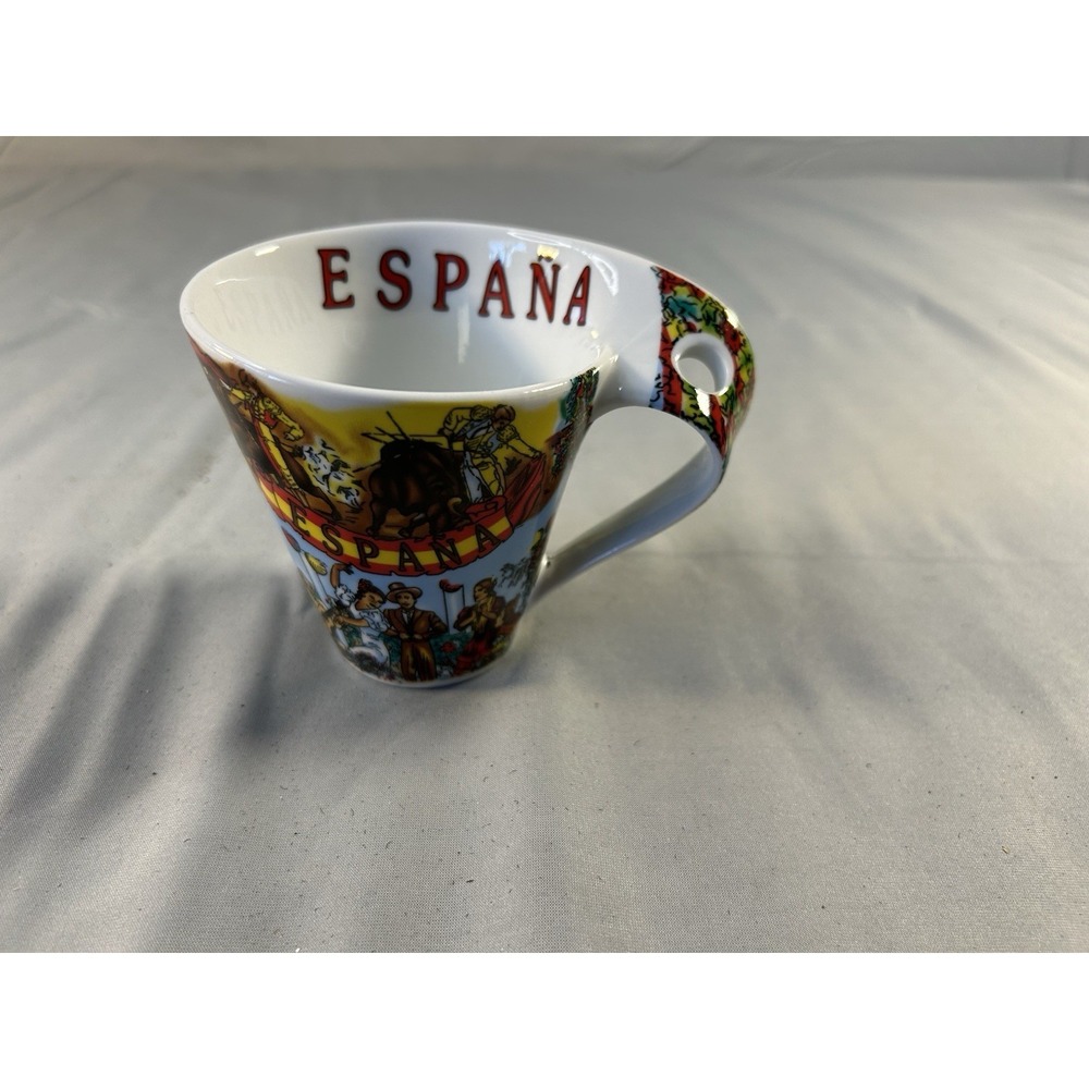 espana spain souvenir mug‎ bullfighting matador ceramic coffee cup